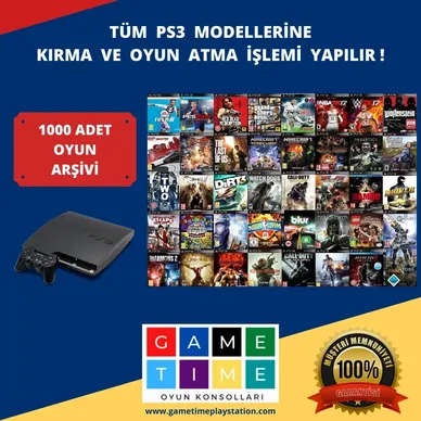 GameTime Oyun Konsolları Mersin PlayStation Kirlama Oyun Salonu Teknik Servis Oyun Yükleme